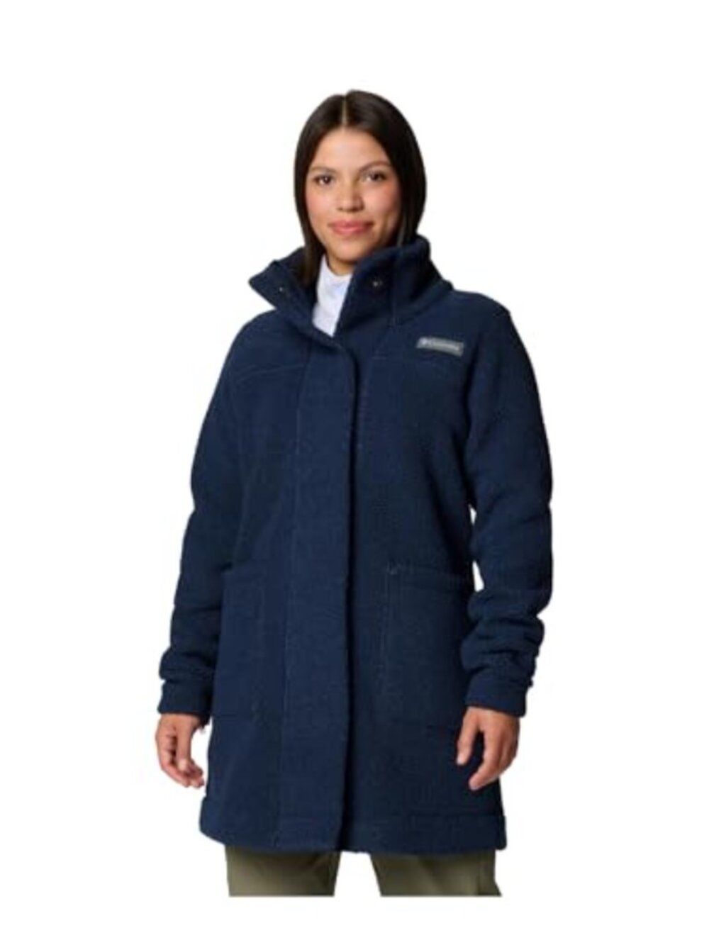 Columbia Women's Panorama Long Fleece Jacket Sherpa Lined Lightweight